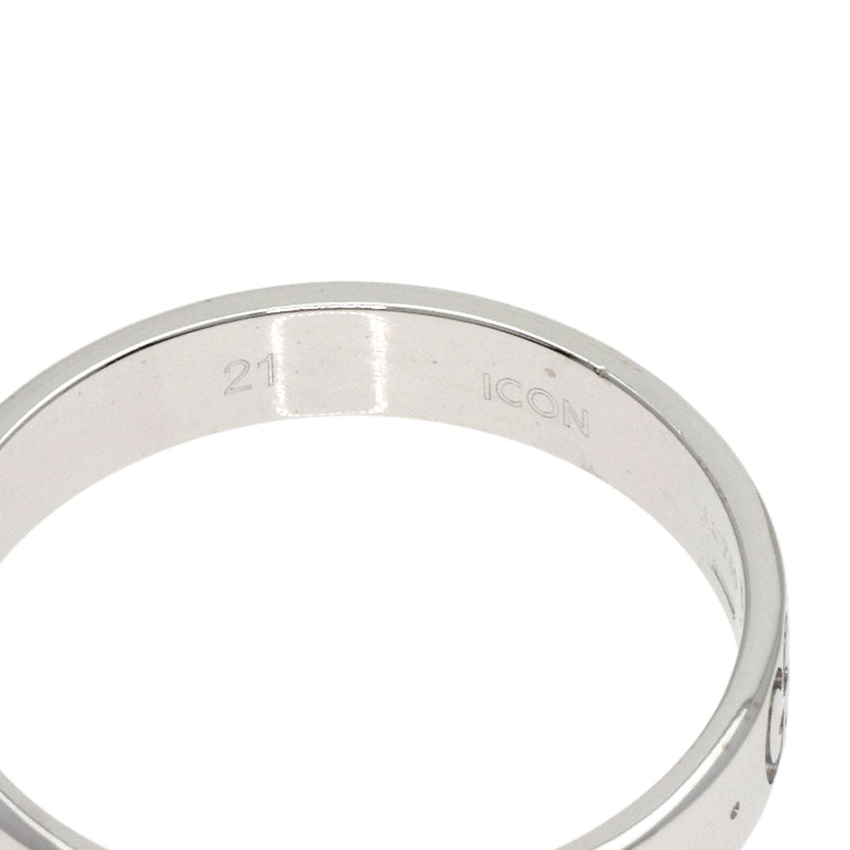 GUCCI Icon # 21 Ring K18 White Gold Ladies [Used]
