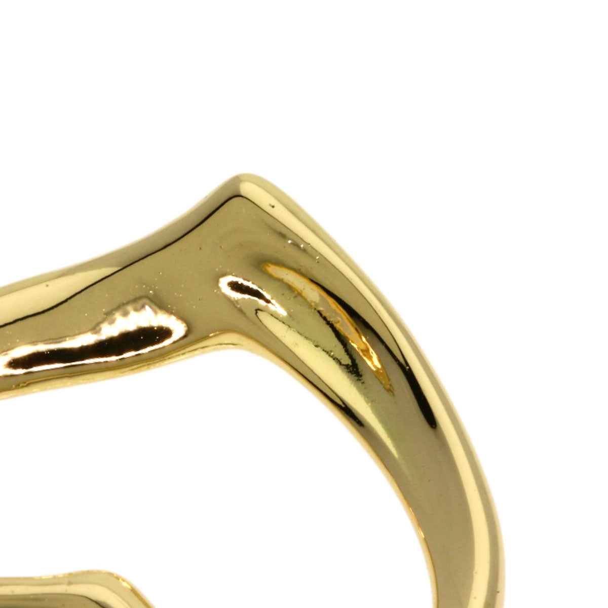 TIFFANY&Co. Open heart Pendant top K18 Yellow Gold Ladies [Used]