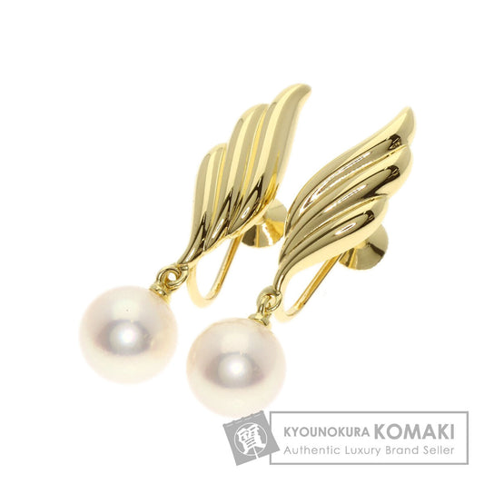 MIKIMOTO Akoya pearl Pearl Earring K18 Yellow Gold Ladies [Used]