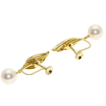 MIKIMOTO Akoya pearl Pearl Earring K18 Yellow Gold Ladies [Used]