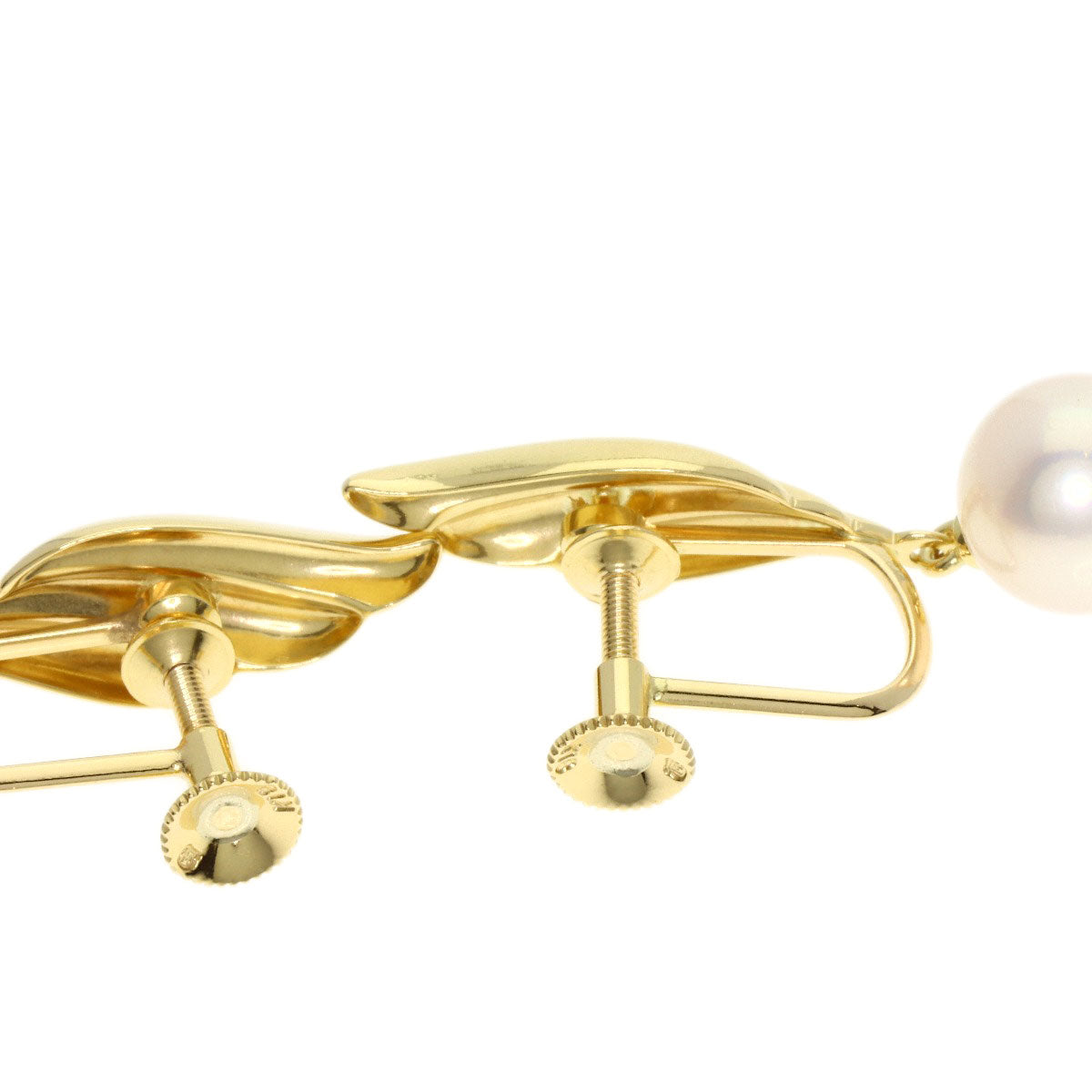 MIKIMOTO Akoya pearl Pearl Earring K18 Yellow Gold Ladies [Used]