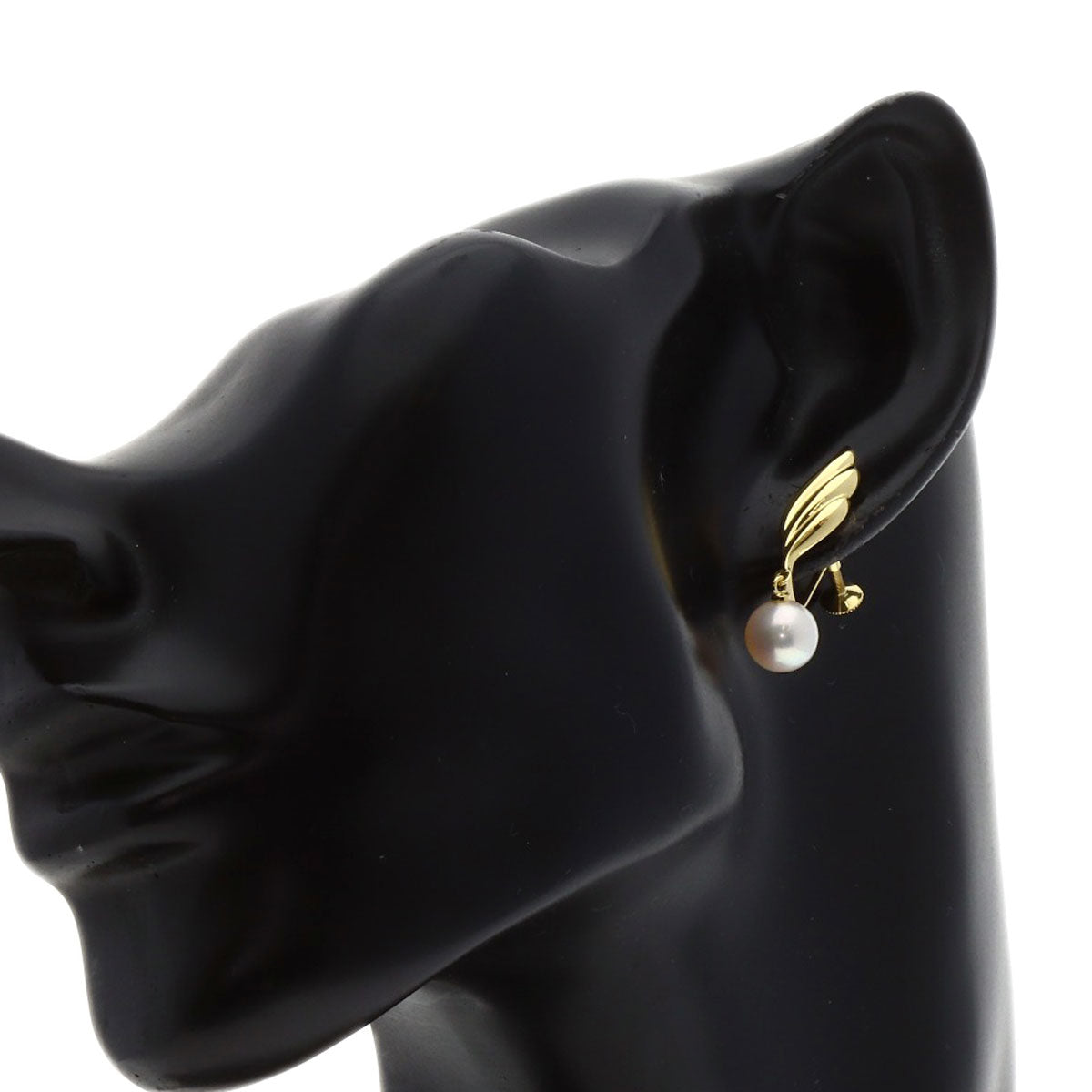 MIKIMOTO Akoya pearl Pearl Earring K18 Yellow Gold Ladies [Used]