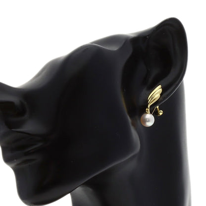 MIKIMOTO Akoya pearl Pearl Earring K18 Yellow Gold Ladies [Used]