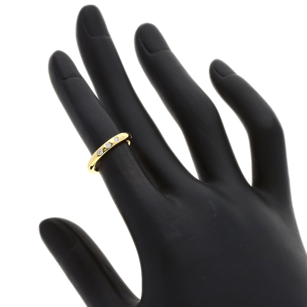 TIFFANY&Co. 3P Diamond Ring K18 Yellow Gold Ladies [Used]