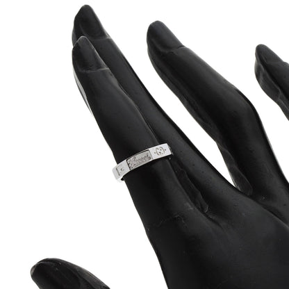 GUCCI Octagonal #5 Ring K18 White Gold Ladies [Used]