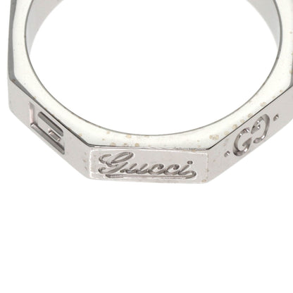 GUCCI Octagonal #5 Ring K18 White Gold Ladies [Used]