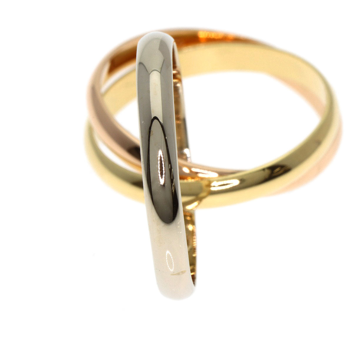 CARTIER Trinity #50 Ring K18 Yellow Gold K18 White GoldLadies [Used]