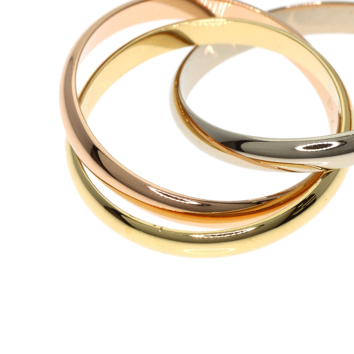 CARTIER Trinity #50 Ring K18 Yellow Gold K18 White GoldLadies [Used]