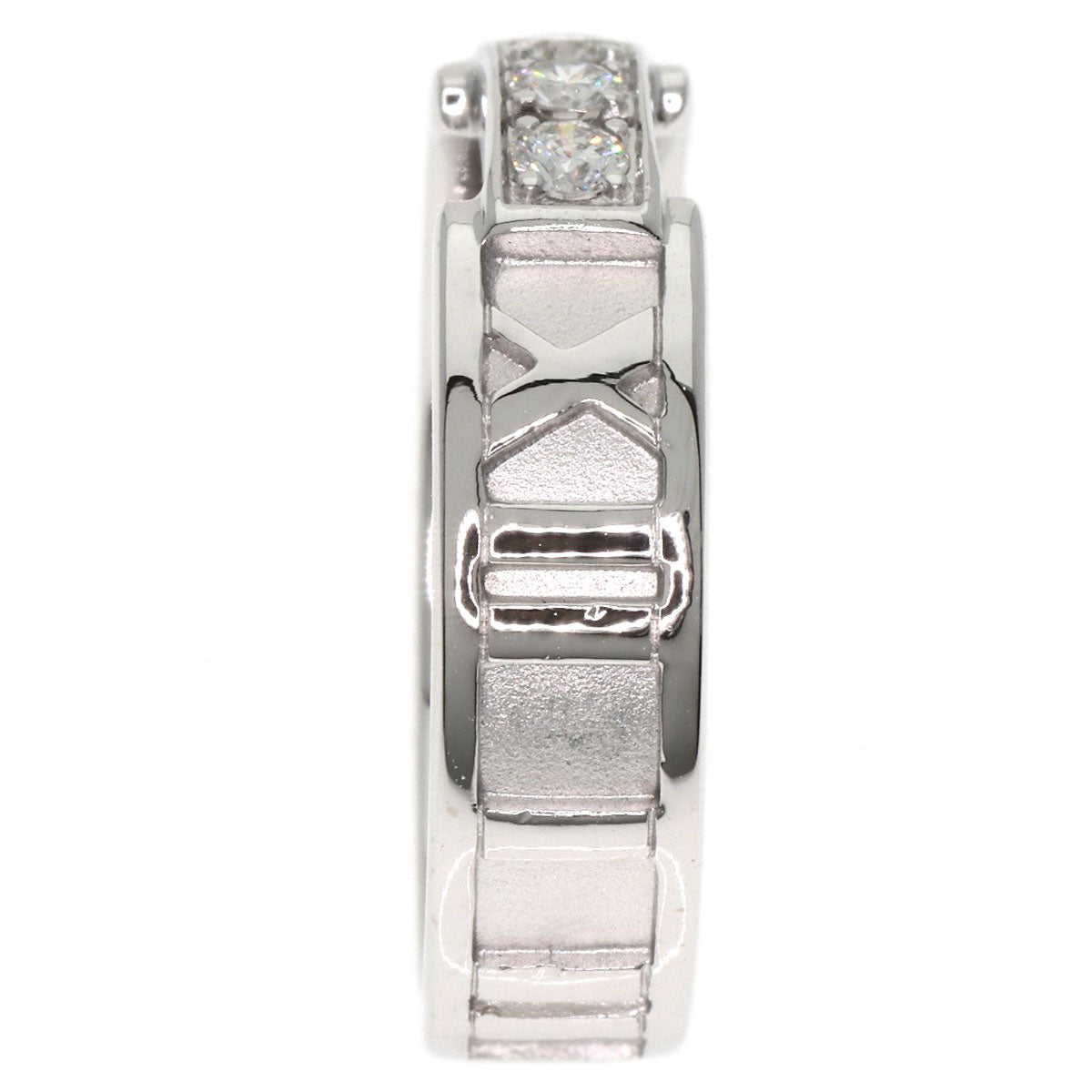 TIFFANY&Co. Atlas Diamond Ring K18 White Gold Ladies [Used]