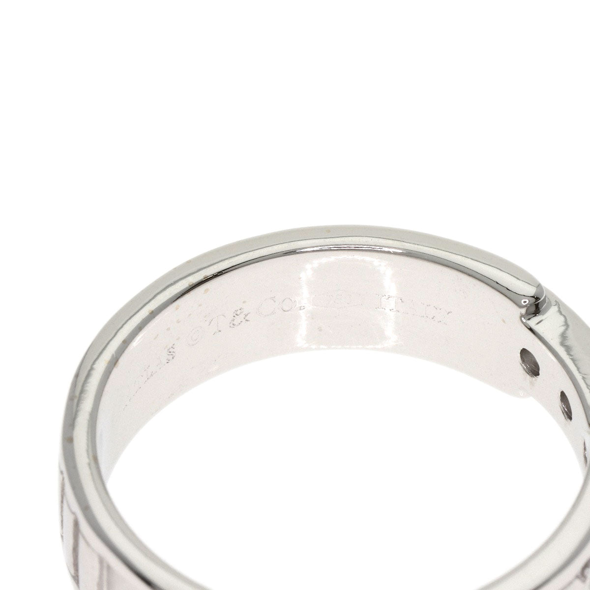 TIFFANY&Co. Atlas Diamond Ring K18 White Gold Ladies [Used]