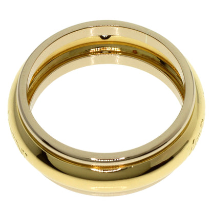 YVES SAINT LAURENT Logo 1P Diamond #12 Ring K18 Yellow Gold Ladies [Used]