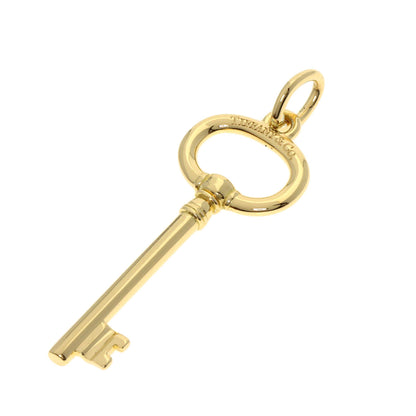 TIFFANY&Co. Oval key Pendant top K18 Yellow Gold Ladies [Used]