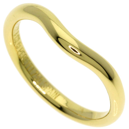 TIFFANY&Co. Curved band Ring K18 Yellow Gold Ladies [Used]