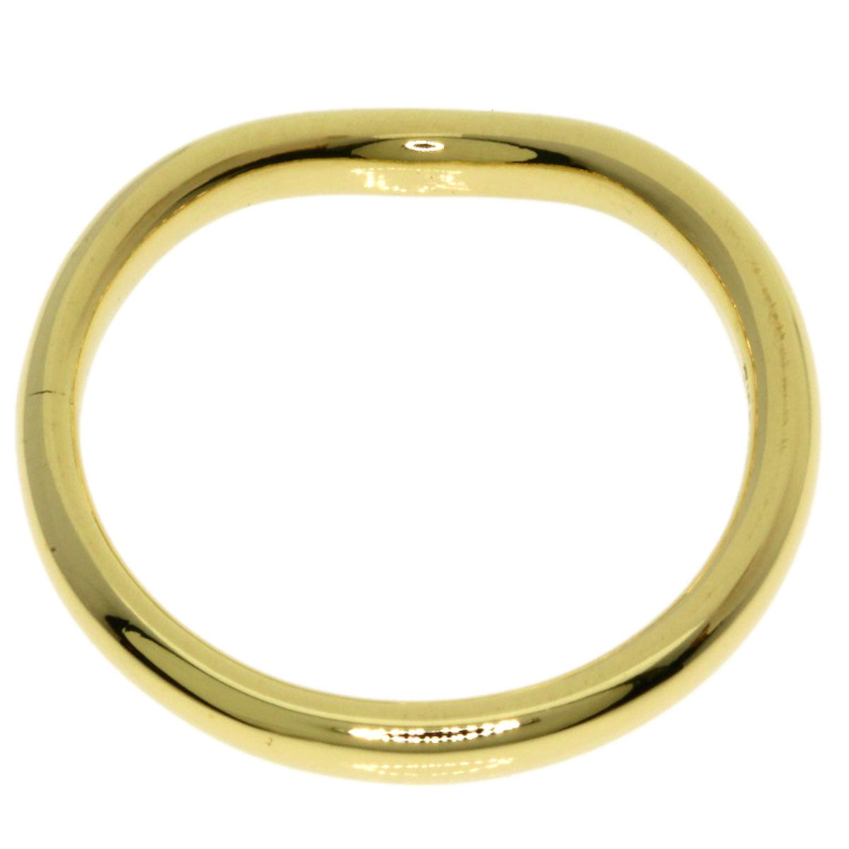 TIFFANY&Co. Curved band Ring K18 Yellow Gold Ladies [Used]