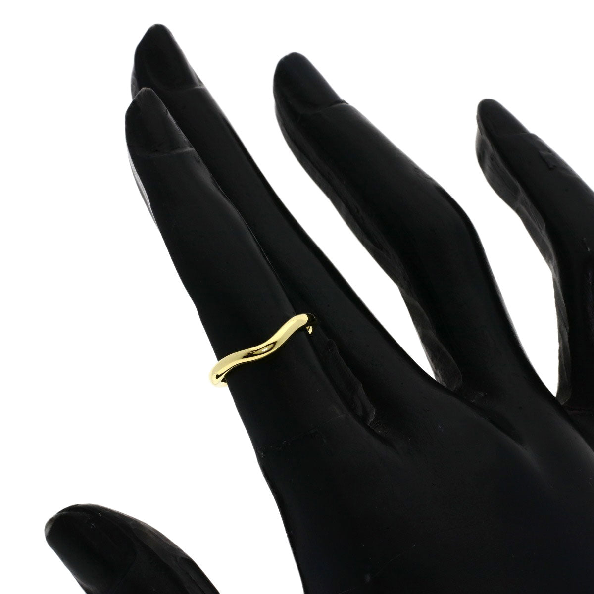 TIFFANY&Co. Curved band Ring K18 Yellow Gold Ladies [Used]