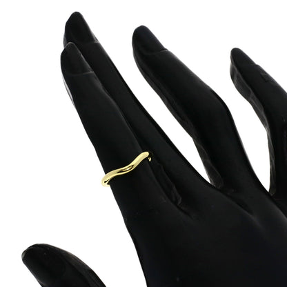 TIFFANY&Co. Curved band Ring K18 Yellow Gold Ladies [Used]