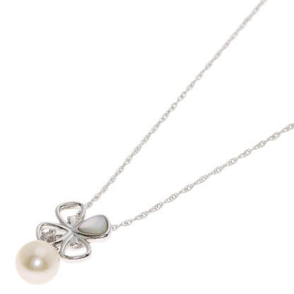 TASAKI Pearl Pearl Diamond Shell Necklace K18 White Gold Ladies [Used]