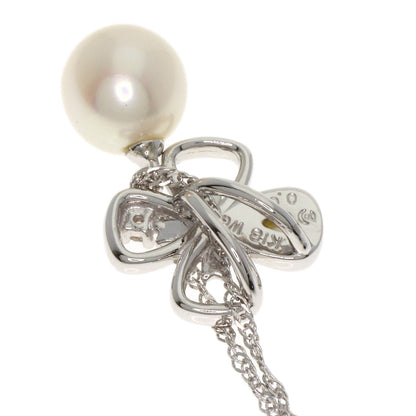 TASAKI Pearl Pearl Diamond Shell Necklace K18 White Gold Ladies [Used]