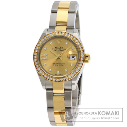 ROLEX Datejust Star IX Bezel Diamond Watches 279383RBR Stainless Steel/SSxK18YG Ladies