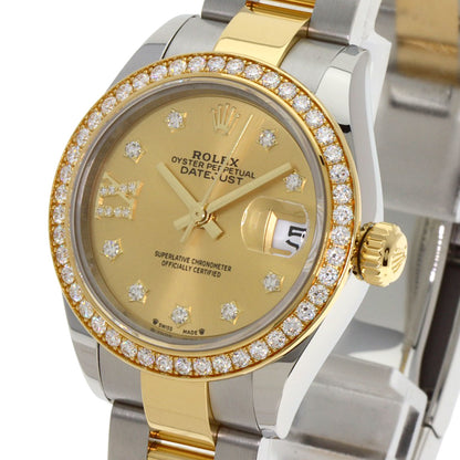 ROLEX Datejust Star IX Bezel Diamond Watches 279383RBR Stainless Steel/SSxK18YG Ladies