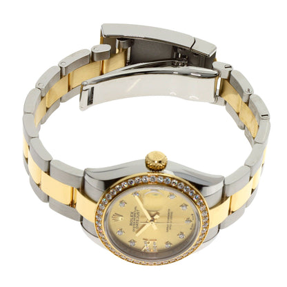 ROLEX Datejust Star IX Bezel Diamond Watches 279383RBR Stainless Steel/SSxK18YG Ladies