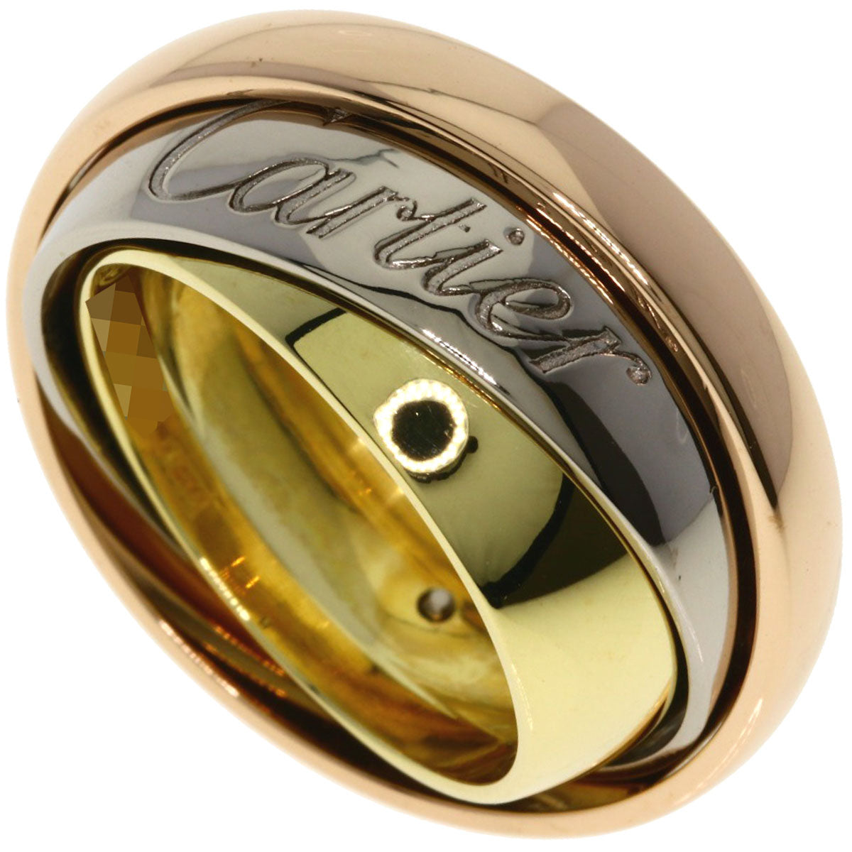 CARTIER Trinity Must Essence #51 Ring K18 Yellow Gold K18 White GoldLadies [Used]