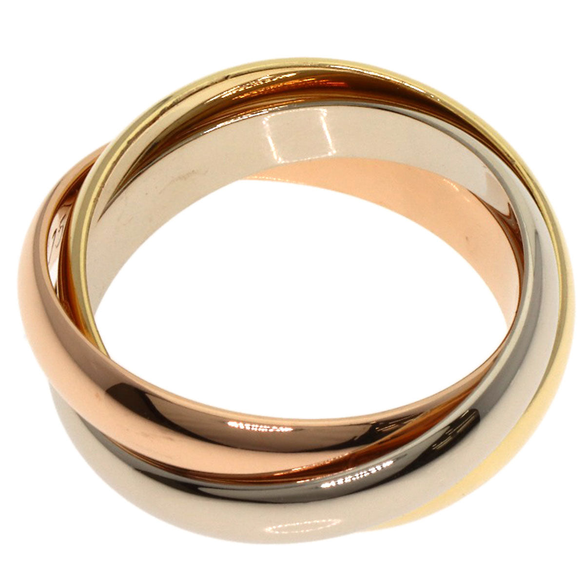 CARTIER Trinity #50 Ring K18 Yellow Gold K18 White GoldLadies [Used]