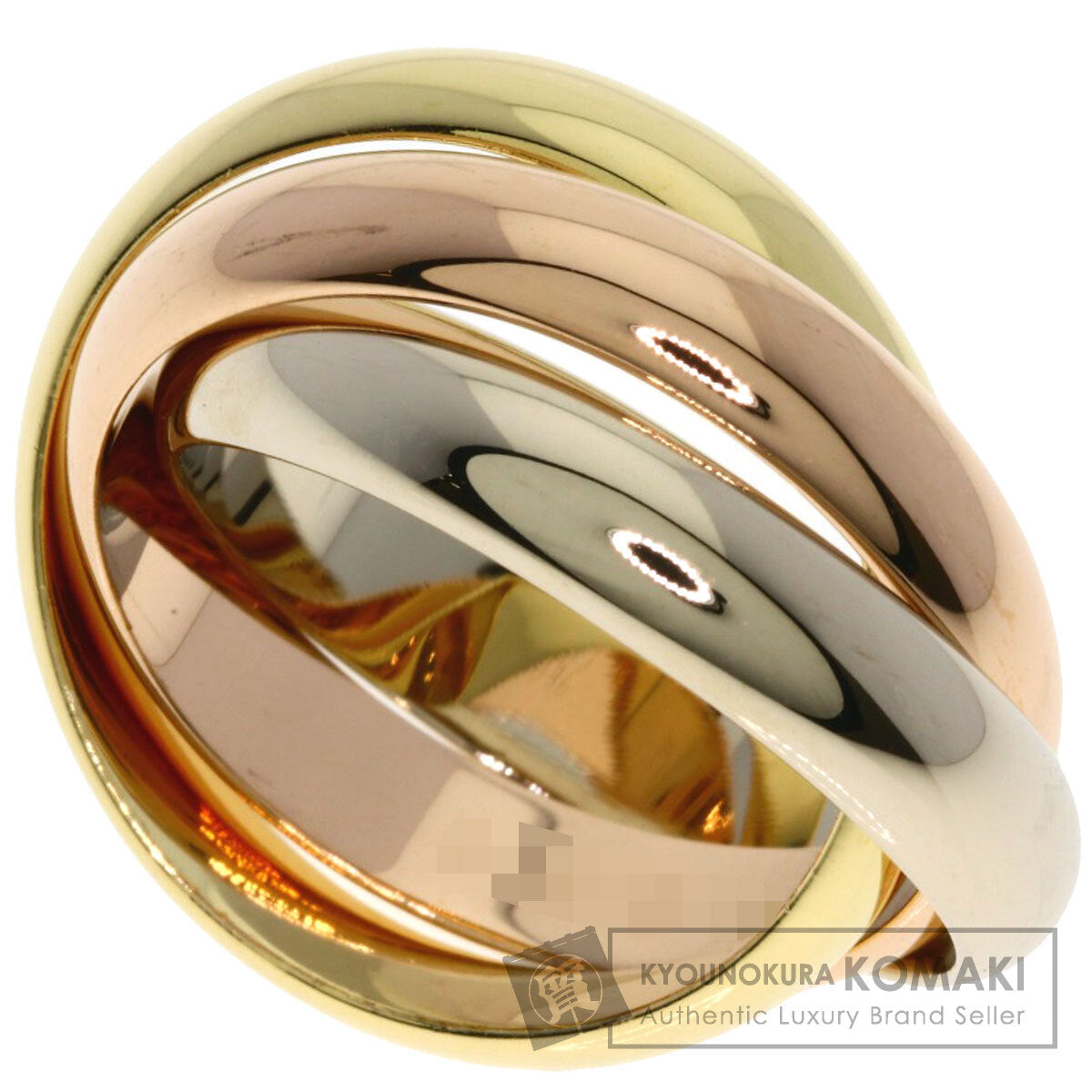 CARTIER Trinity #48 Ring K18 Yellow Gold K18 White GoldLadies [Used]