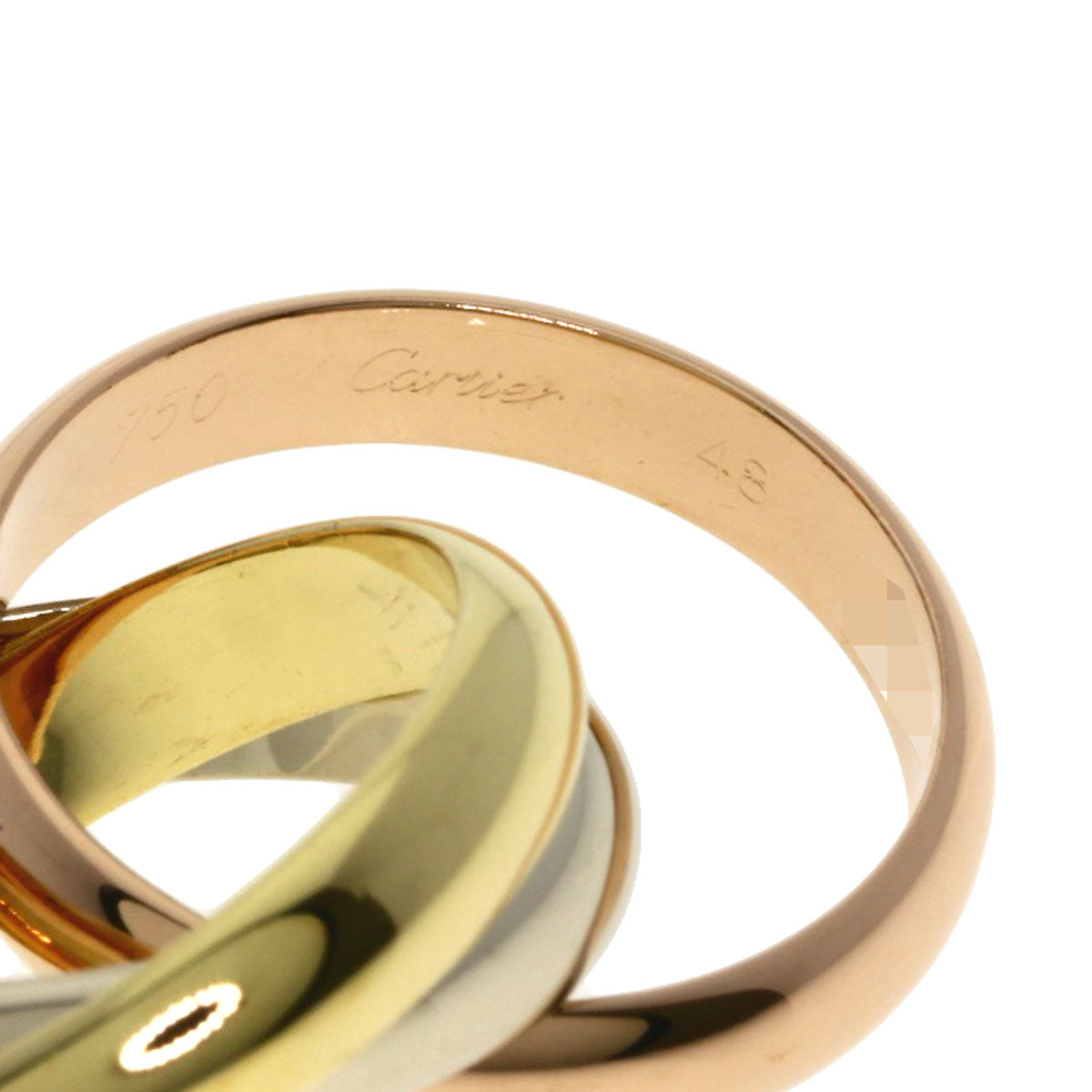 CARTIER Trinity #48 Ring K18 Yellow Gold K18 White GoldLadies [Used]