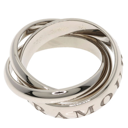 CARTIER Trinity #50 1998 Christmas Limited Edition Ring K18 White Gold Ladies [Used]