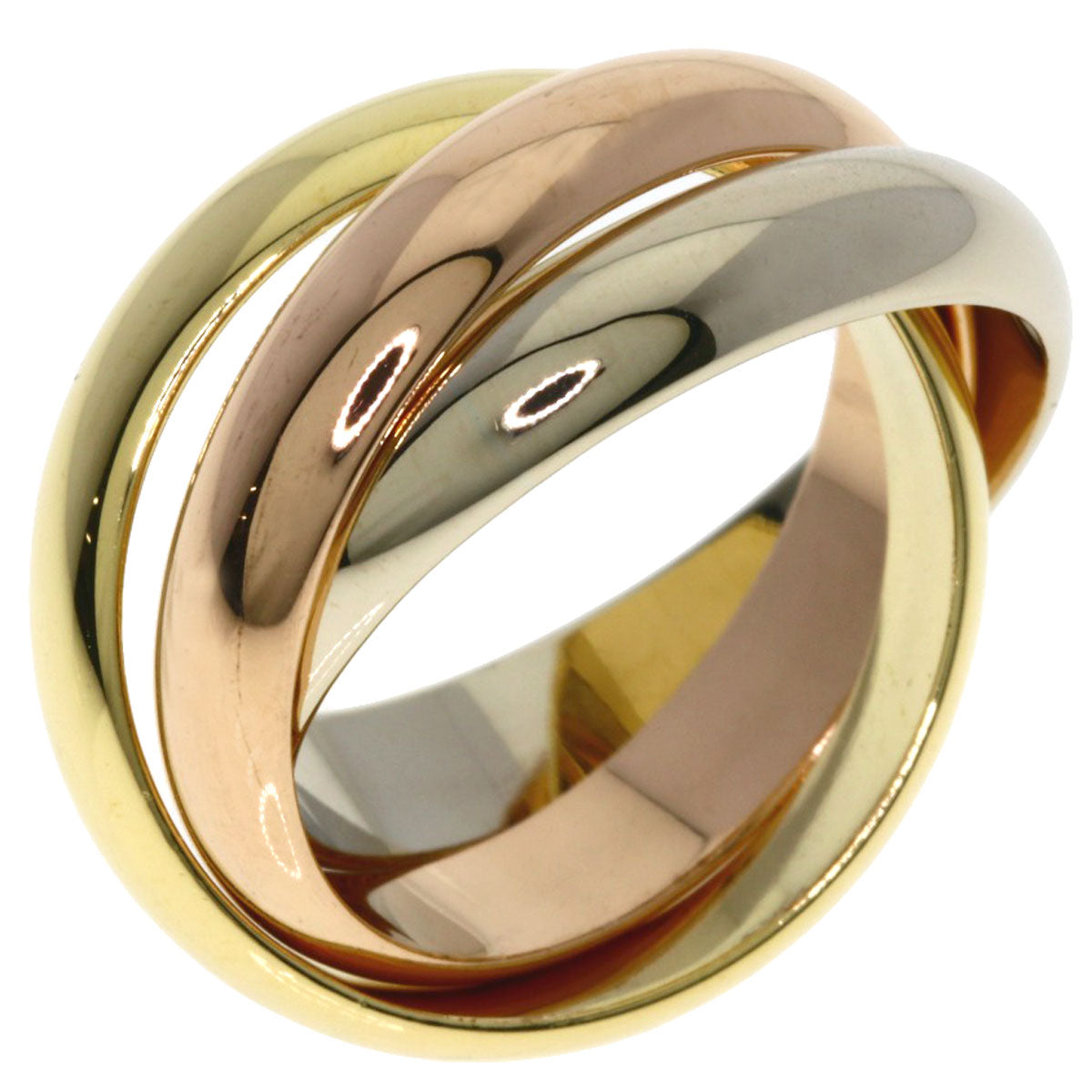 CARTIER Trinity #50 Ring K18 Yellow Gold K18 White GoldLadies [Used]
