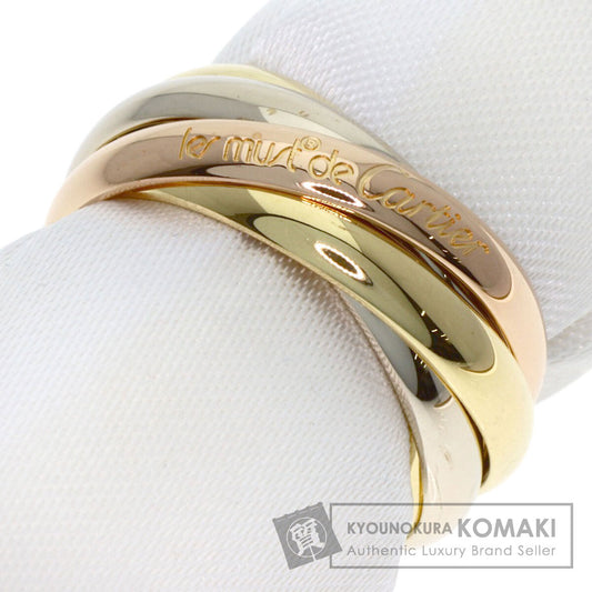 CARTIER Trinity 5-in-a-row #48 Ring K18 Yellow Gold K18 White GoldLadies [Used]