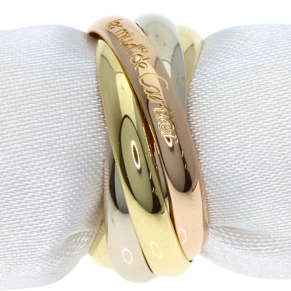 CARTIER Trinity 5-in-a-row #48 Ring K18 Yellow Gold K18 White GoldLadies [Used]