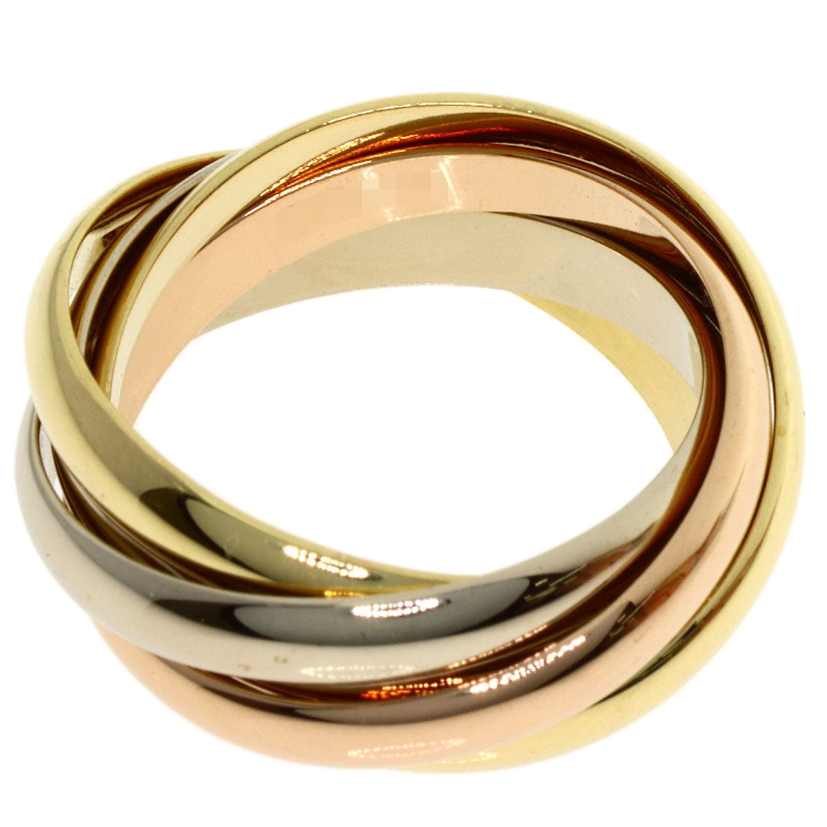 CARTIER Trinity 5-in-a-row #48 Ring K18 Yellow Gold K18 White GoldLadies [Used]