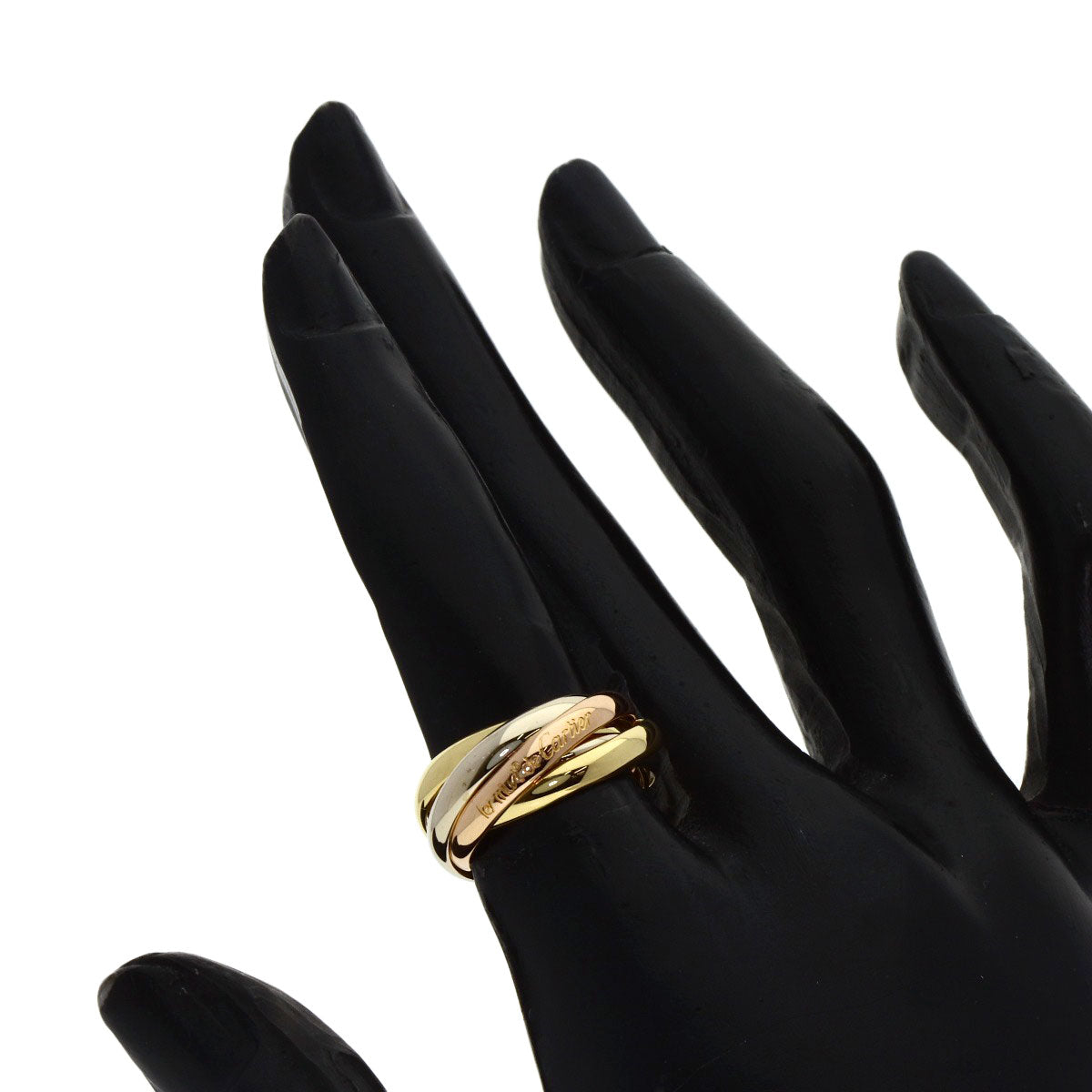 CARTIER Trinity 5-in-a-row #48 Ring K18 Yellow Gold K18 White GoldLadies [Used]