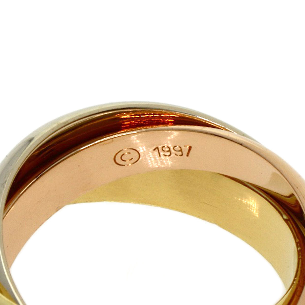 CARTIER Trinity #51 Ring K18 Yellow Gold K18 White GoldLadies [Used]