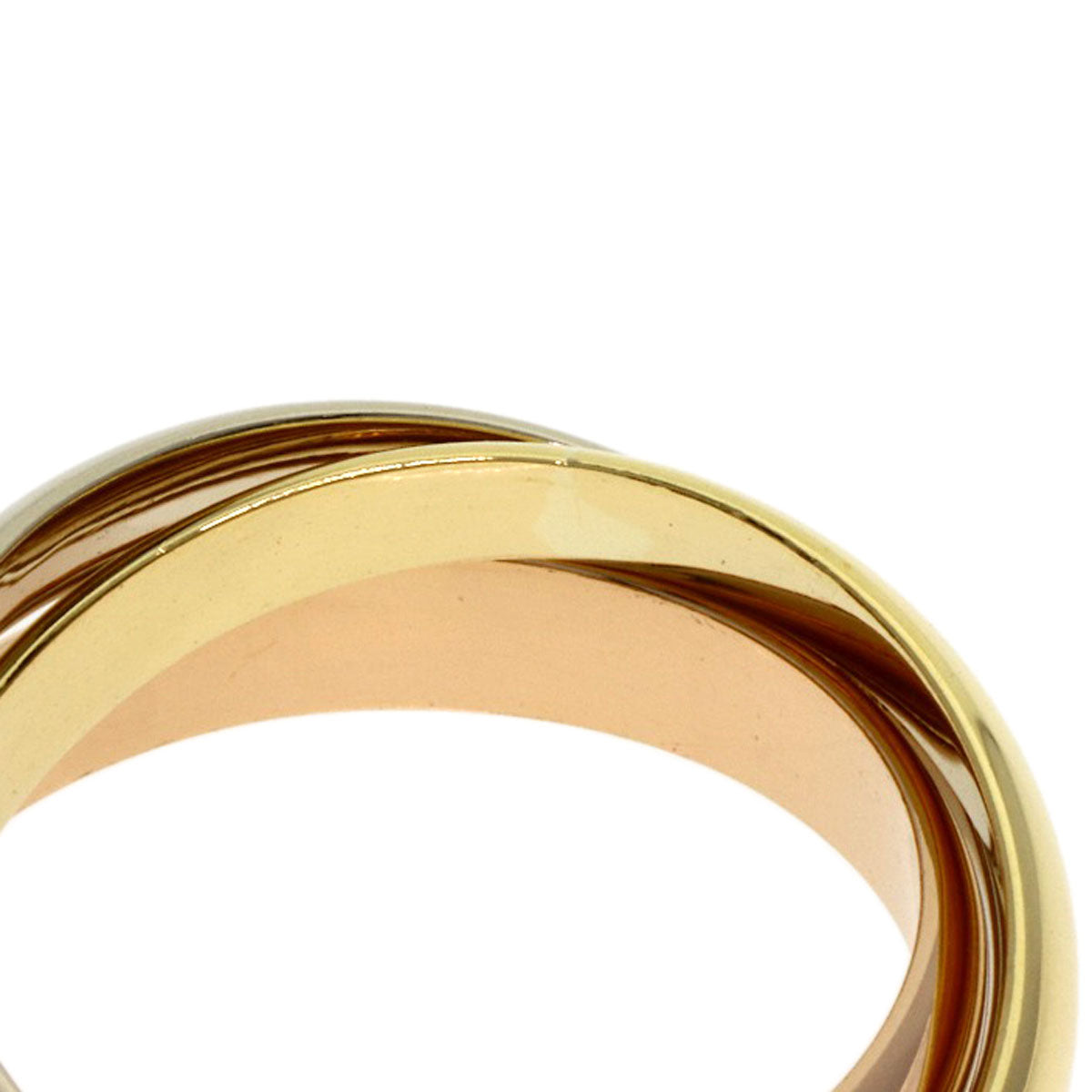 CARTIER Trinity Ring K18 Yellow Gold K18 White GoldLadies [Used]