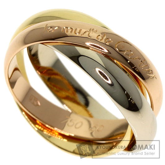 CARTIER Trinity #50 Ring K18 Yellow Gold K18 White GoldLadies [Used]