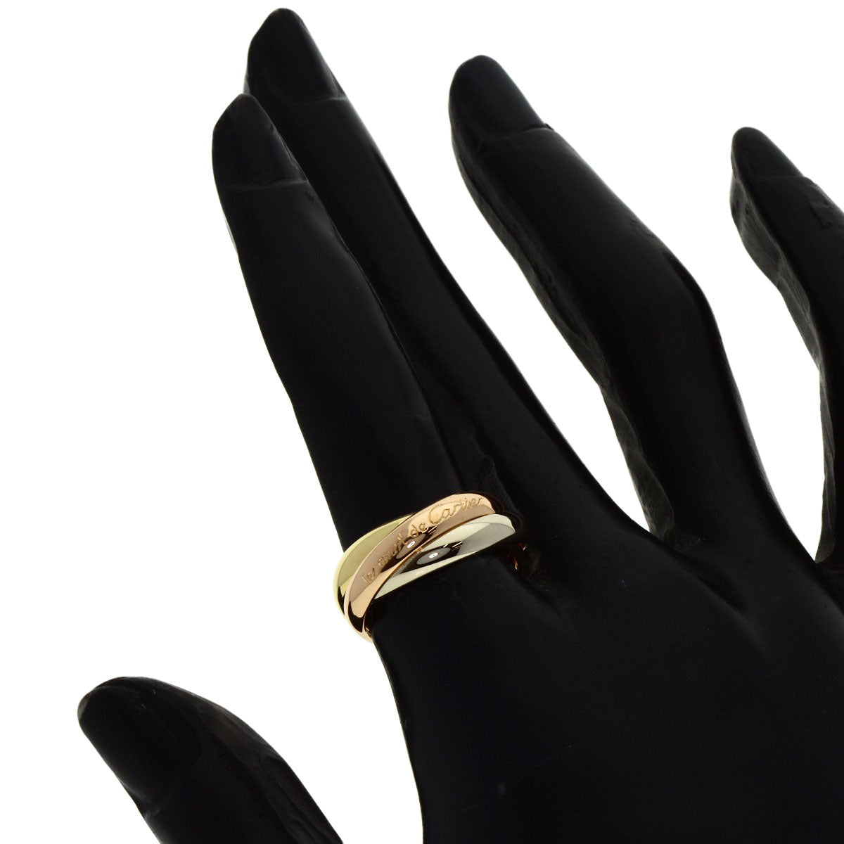 CARTIER Trinity #50 Ring K18 Yellow Gold K18 White GoldLadies [Used]
