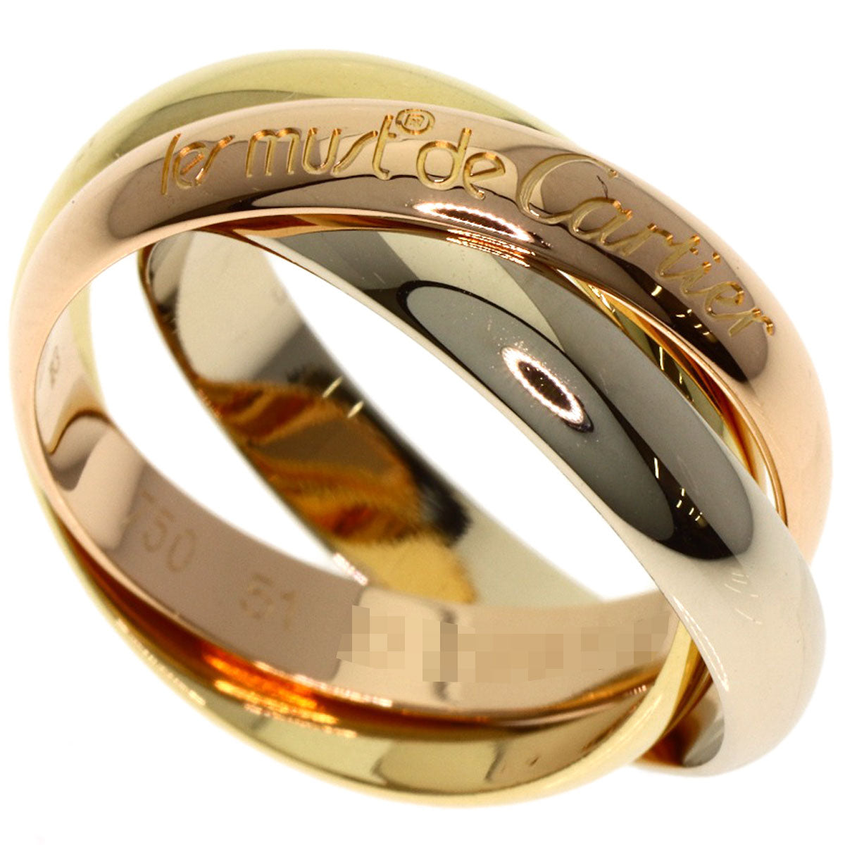 CARTIER Trinity #51 Ring K18 Yellow Gold K18 White GoldLadies [Used]