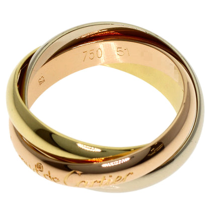 CARTIER Trinity #51 Ring K18 Yellow Gold K18 White GoldLadies [Used]