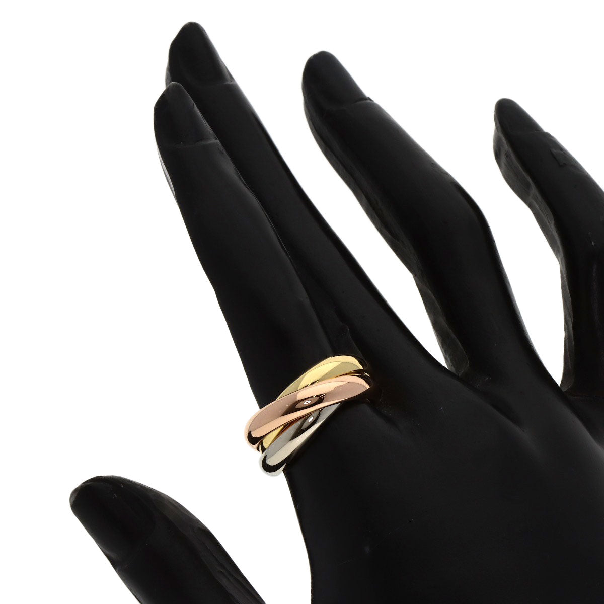CARTIER Trinity MM Ring K18 Yellow Gold K18 White GoldLadies [Used]