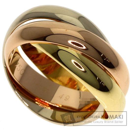 CARTIER Trinity MM #49 Ring K18 Yellow Gold K18 White GoldLadies [Used]