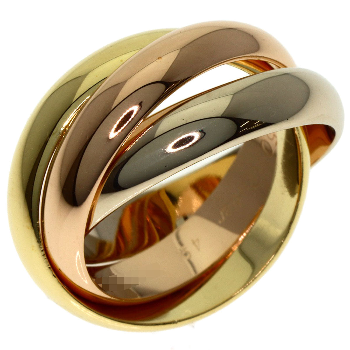 CARTIER Trinity MM #49 Ring K18 Yellow Gold K18 White GoldLadies [Used]