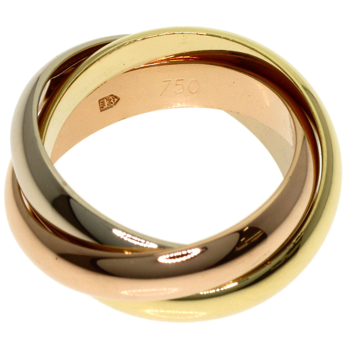 CARTIER Trinity MM #49 Ring K18 Yellow Gold K18 White GoldLadies [Used]