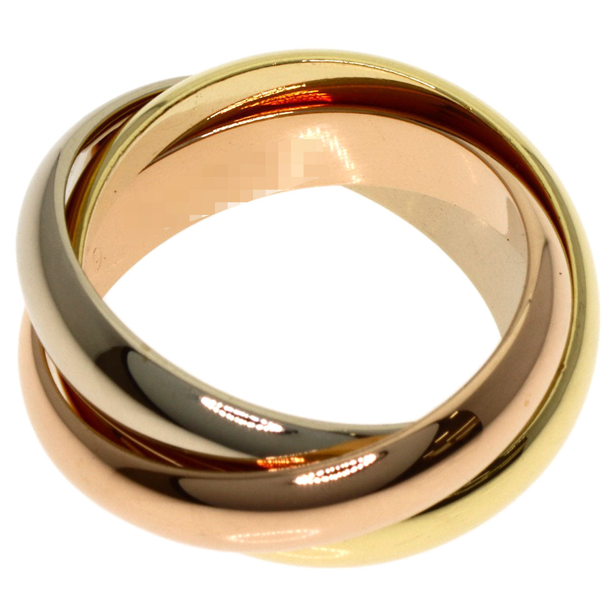 CARTIER Trinity MM #49 Ring K18 Yellow Gold K18 White GoldLadies [Used]