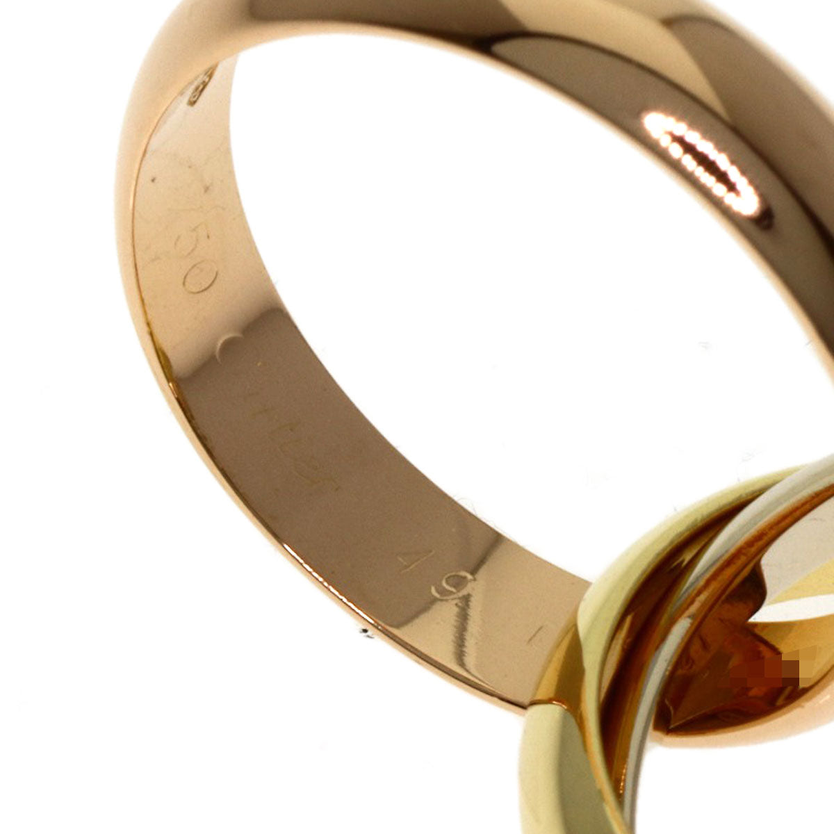 CARTIER Trinity MM #49 Ring K18 Yellow Gold K18 White GoldLadies [Used]