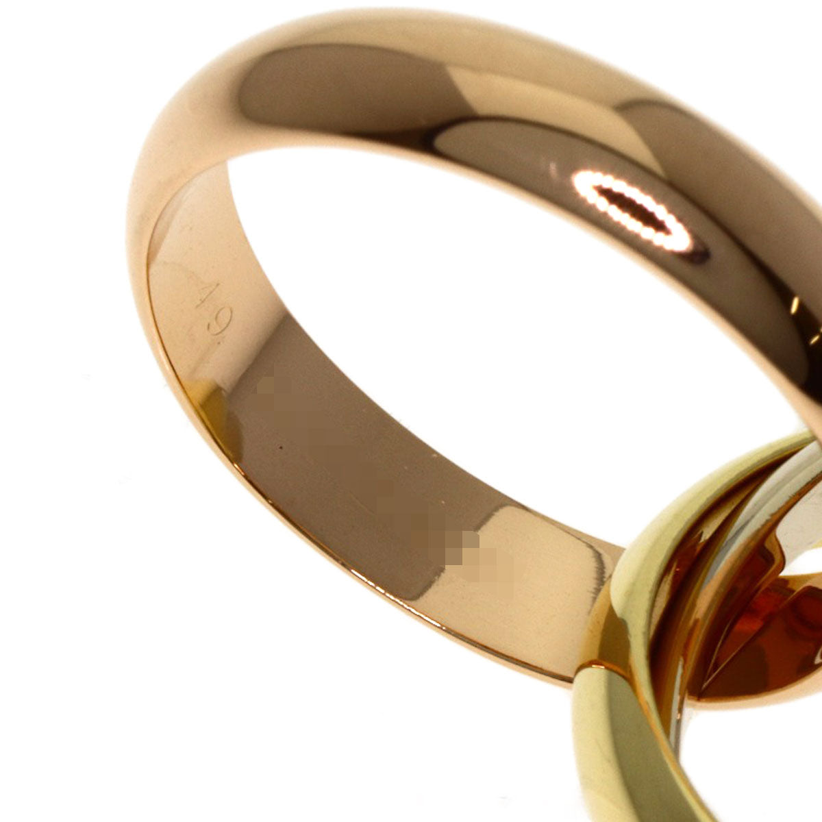 CARTIER Trinity MM #49 Ring K18 Yellow Gold K18 White GoldLadies [Used]