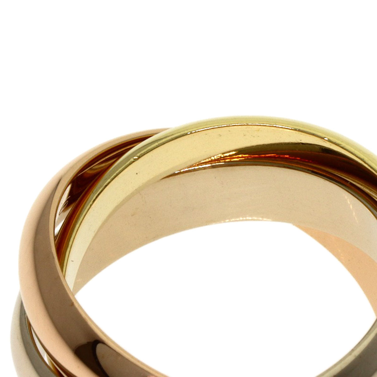 CARTIER Trinity MM #49 Ring K18 Yellow Gold K18 White GoldLadies [Used]