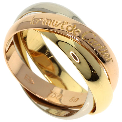 CARTIER Trinity #50 Ring K18 Yellow Gold K18 White GoldLadies [Used]